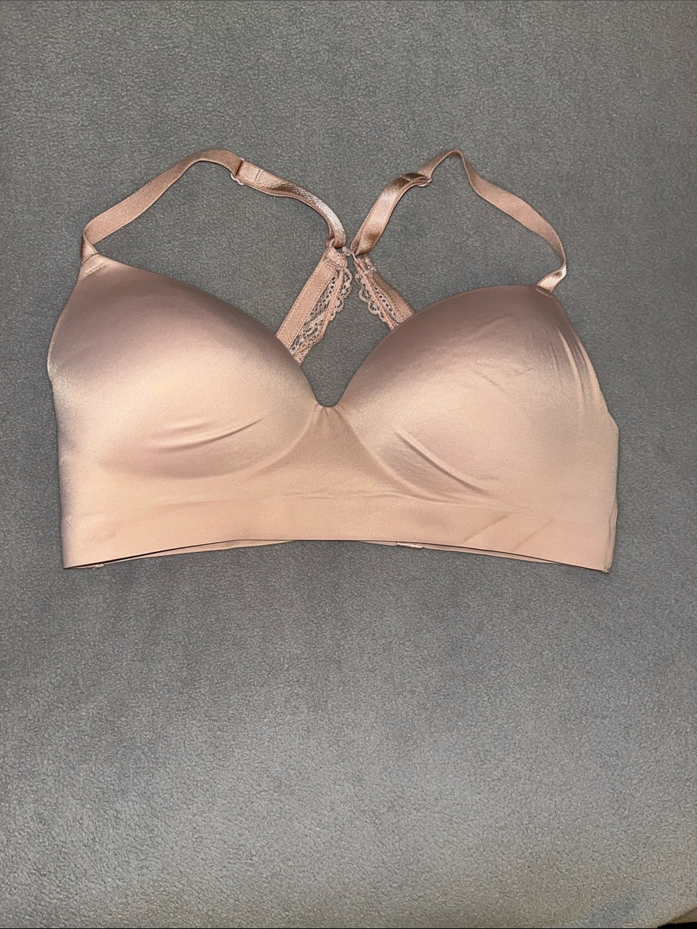 Soma Tan Endless Luxe Wireless Lace J Hook Bra